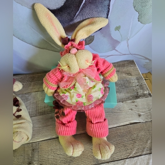 VINTAGE Mr & Mrs Bunny Pair - Picture 4 of 7